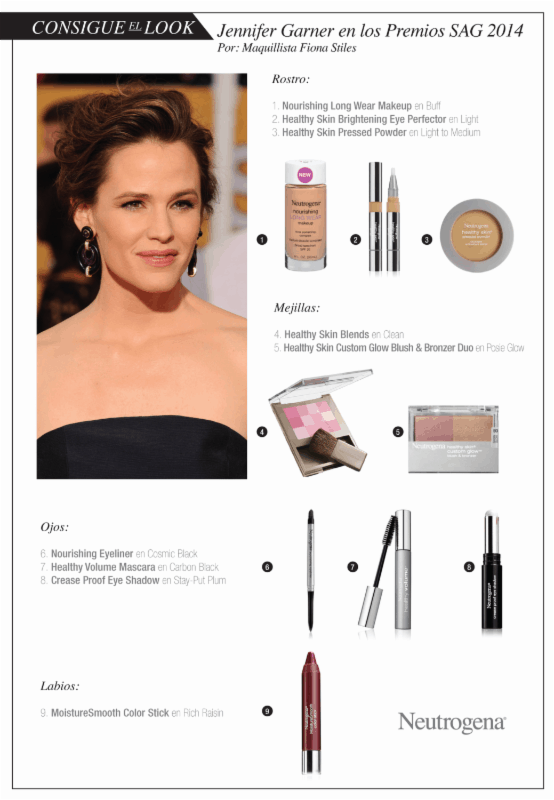 Cómo obtener el look de Jennifer Garner en los premios SAG 2014