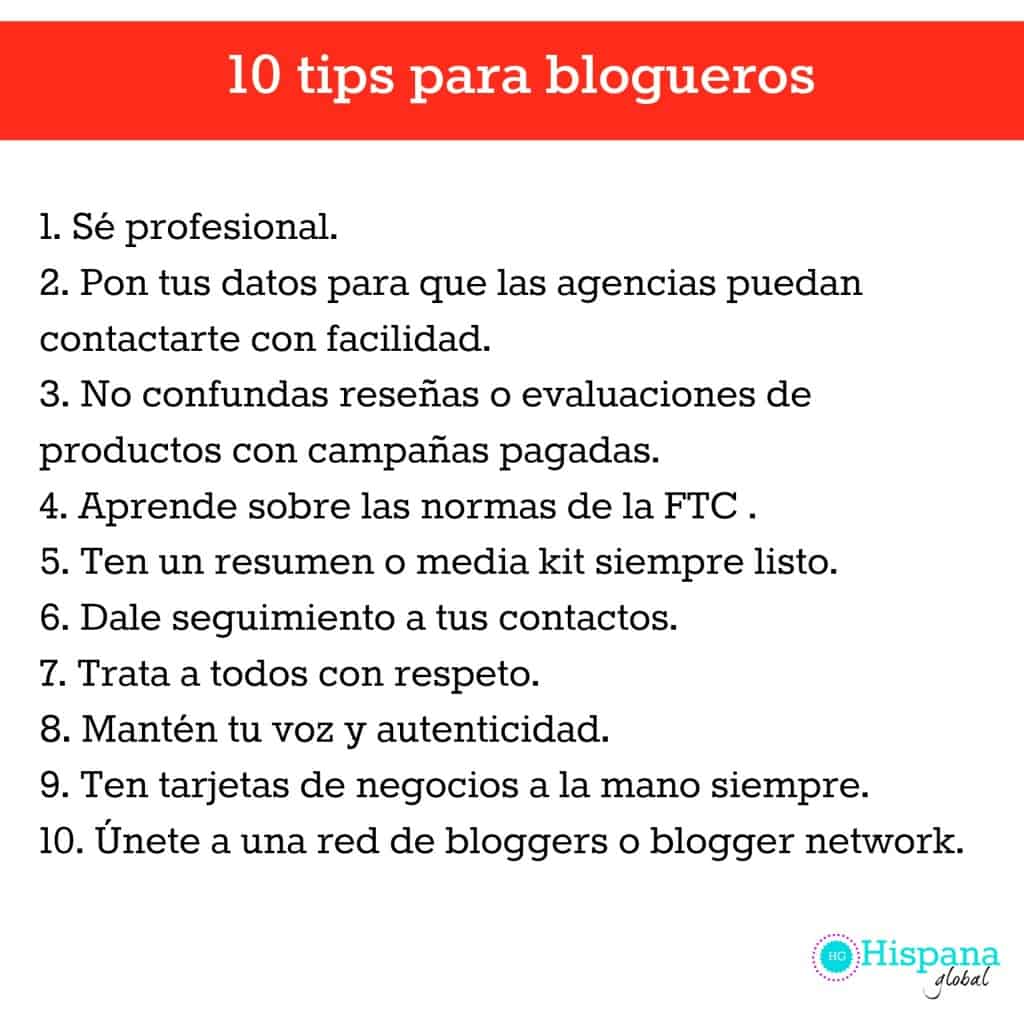 10 tips para blogueros