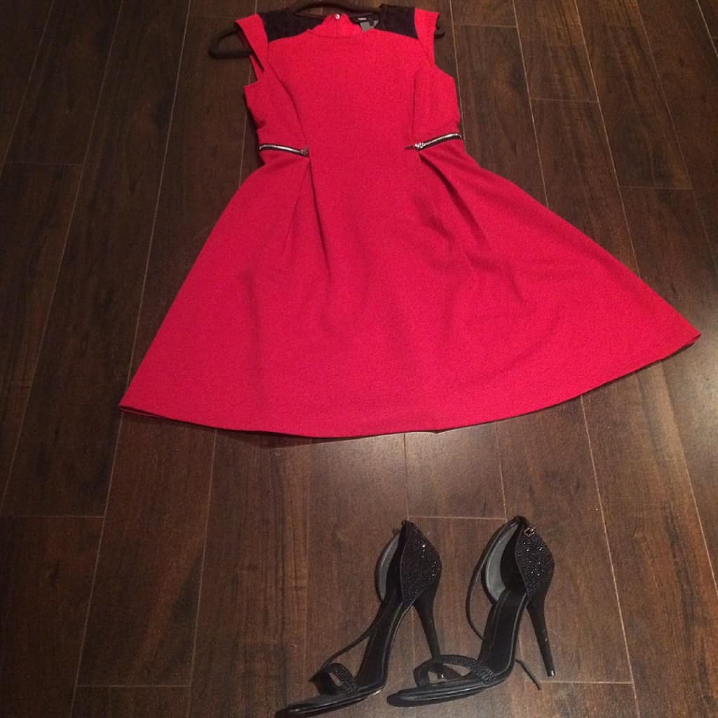 vestido rojo para las fiestas