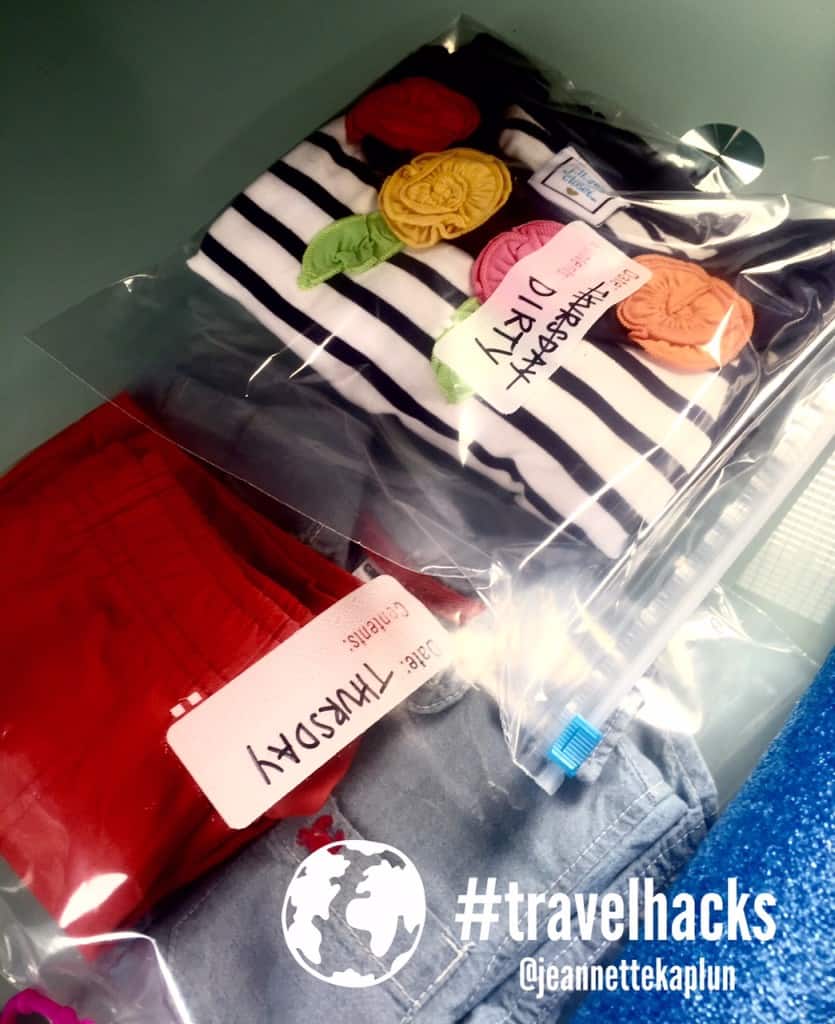 Ropa en bolsa Clothes in bags #travelhacks