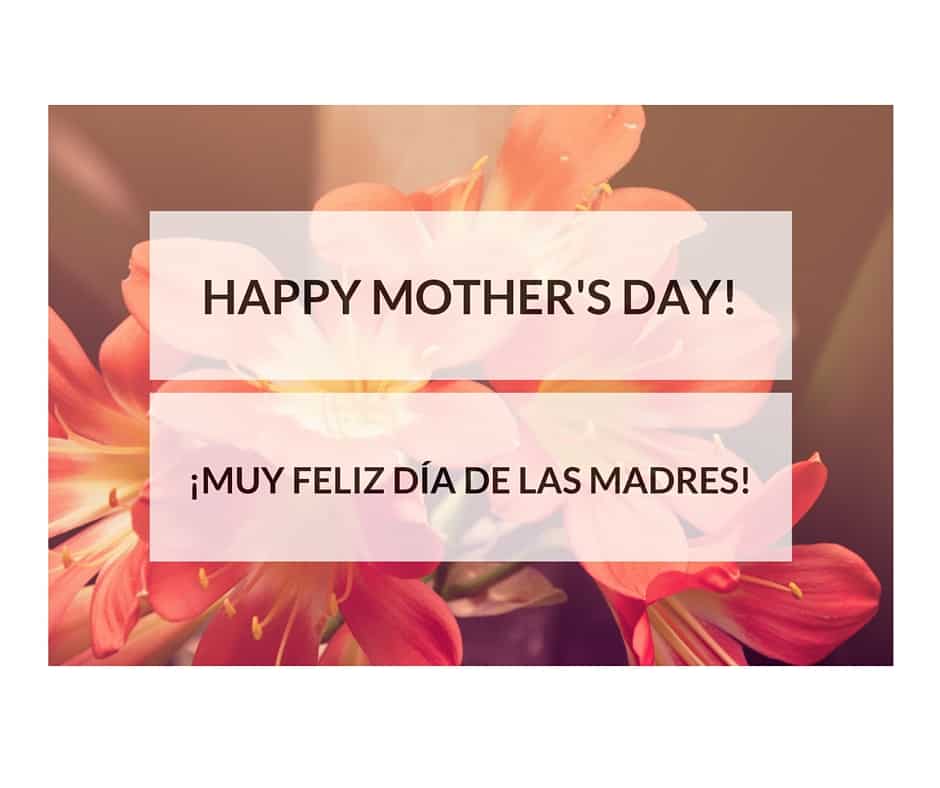 Happy Mother's Day bilingual ecard Feliz Día de las Madres