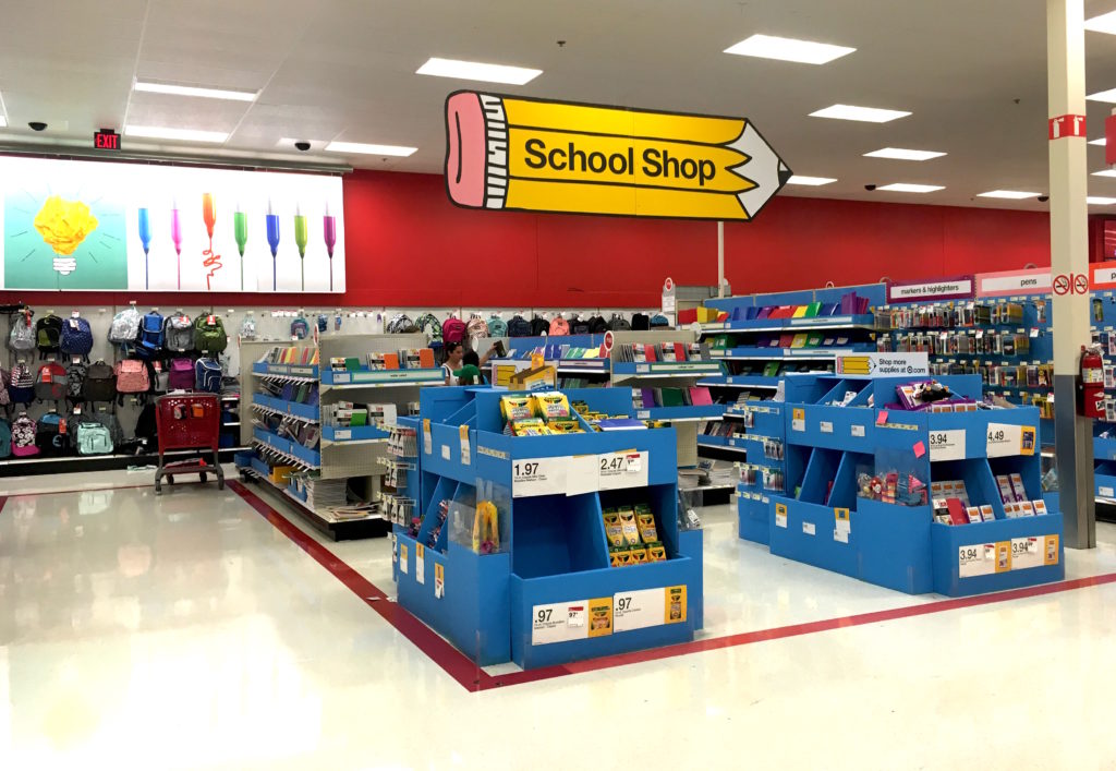 Target Back to school shop