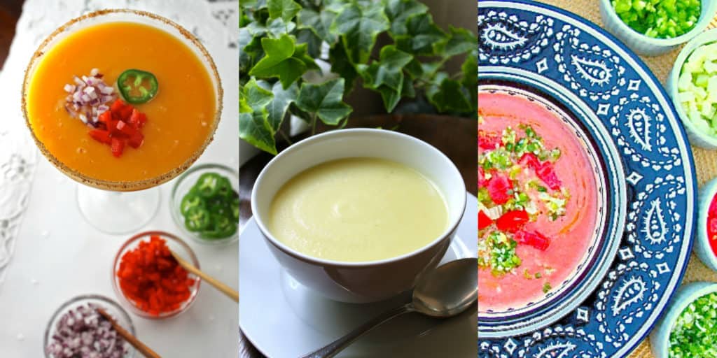 sopas, sopas de verano, sopas frías, gazpacho, gazpacho andaluz, sopa de yogurt y pepino, gazpacho de mango