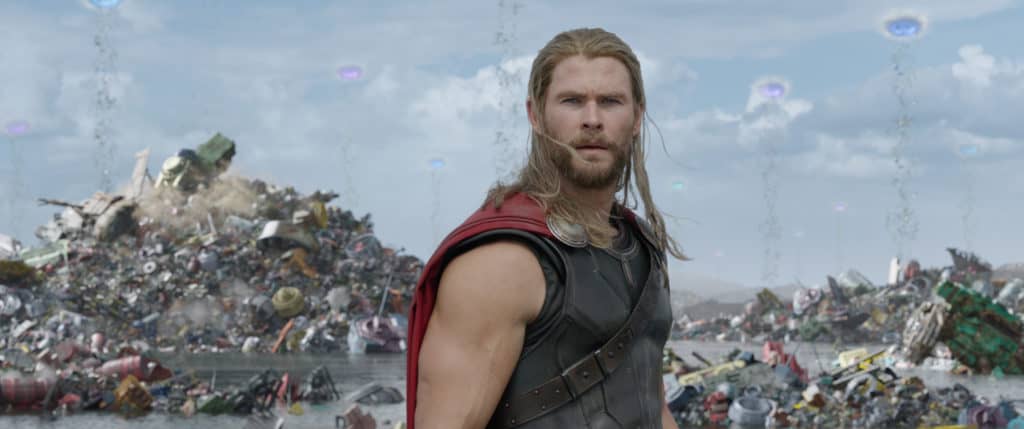 Thor Ragnarok con Chris Hemsworth