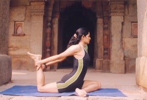 Mujer yoga ejercicio