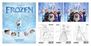 Nuevas actividades gratis para niños de la película Frozen, una aventura congelada