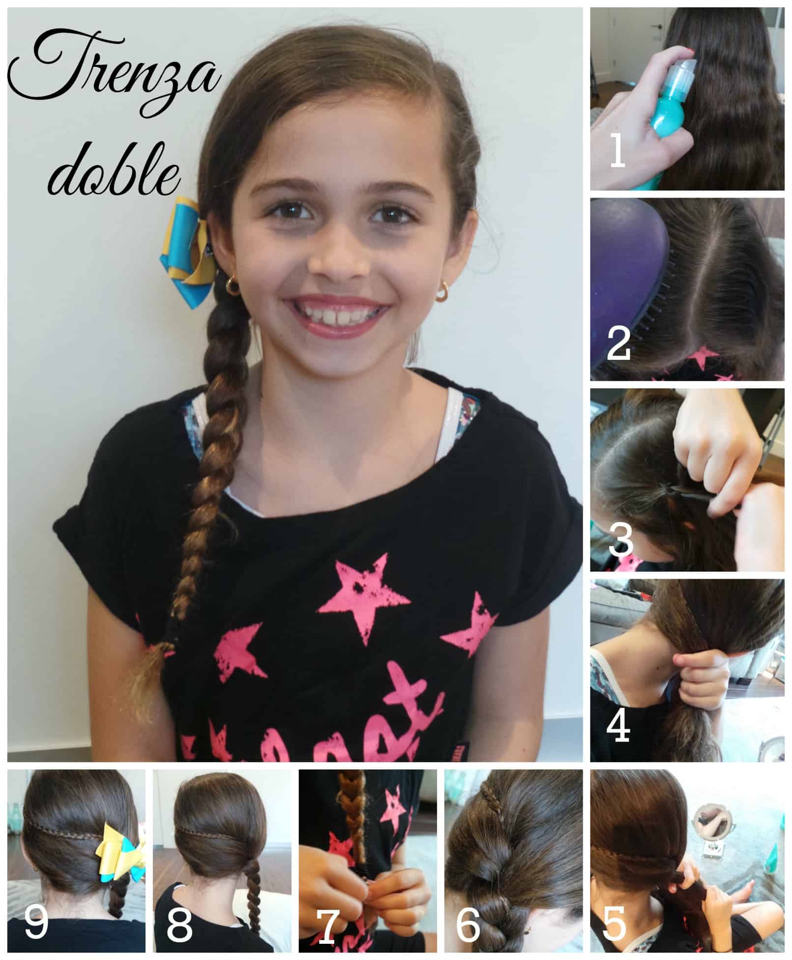 Cómo hacer un peinado fácil trenza doble para niñas  Hispana Global
