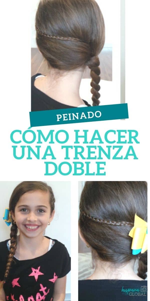 Cómo hacer un peinado fácil: trenza doble para niñas - Hispana Global