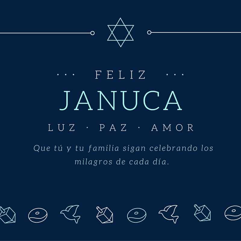 Tarjetas para Januca que puedes imprimir gratis - Hispana Global