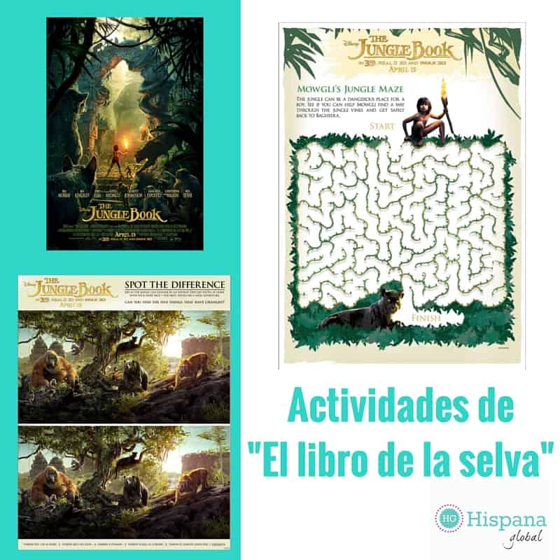 Actividades que puedes imprimir gratis de “El Libro de la Selva”