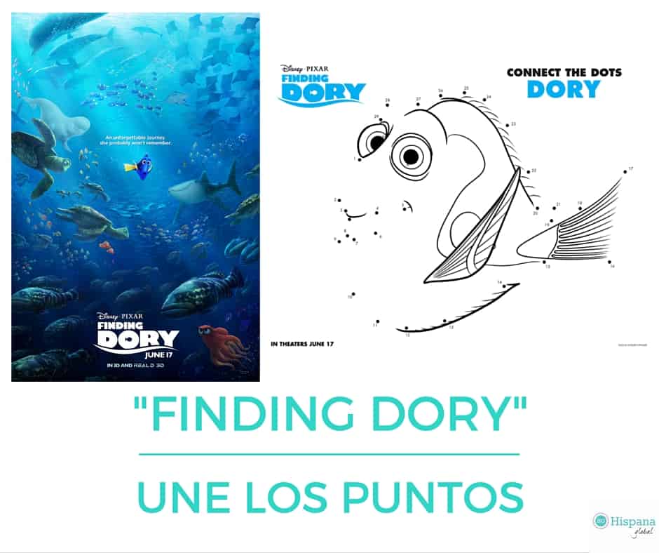 Juegos de unir los puntos de Finding Dory o Buscando a Dory