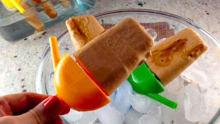 Paletas de dulce de leche