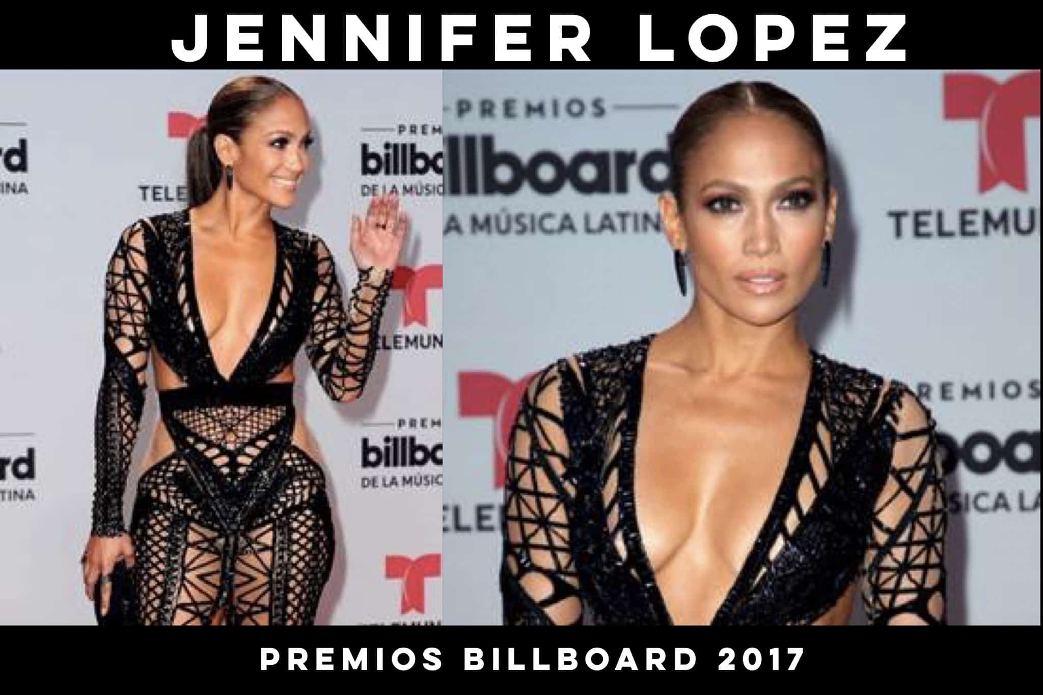 Todos los detalles del look de Jennifer López en Premios Billboard 2017