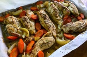 pollo al horno con vegetales - Hispana Global