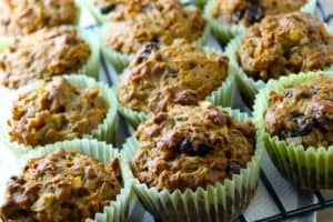 muffins saludables de zanahoria