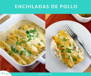 Receta muy fácil de enchiladas de pollo