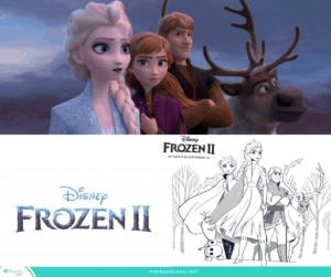 Dibujos para colorear gratis de Frozen 2