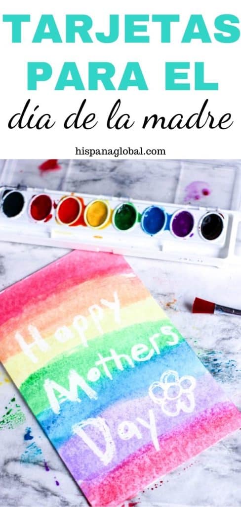 Te explicamos cómo hacer una tarjeta para el día de la madre pintada con acuarelas que resulta preciosa. ¡A los niños les encantará este proyecto!