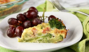 Quiche sin masa de pavo y queso